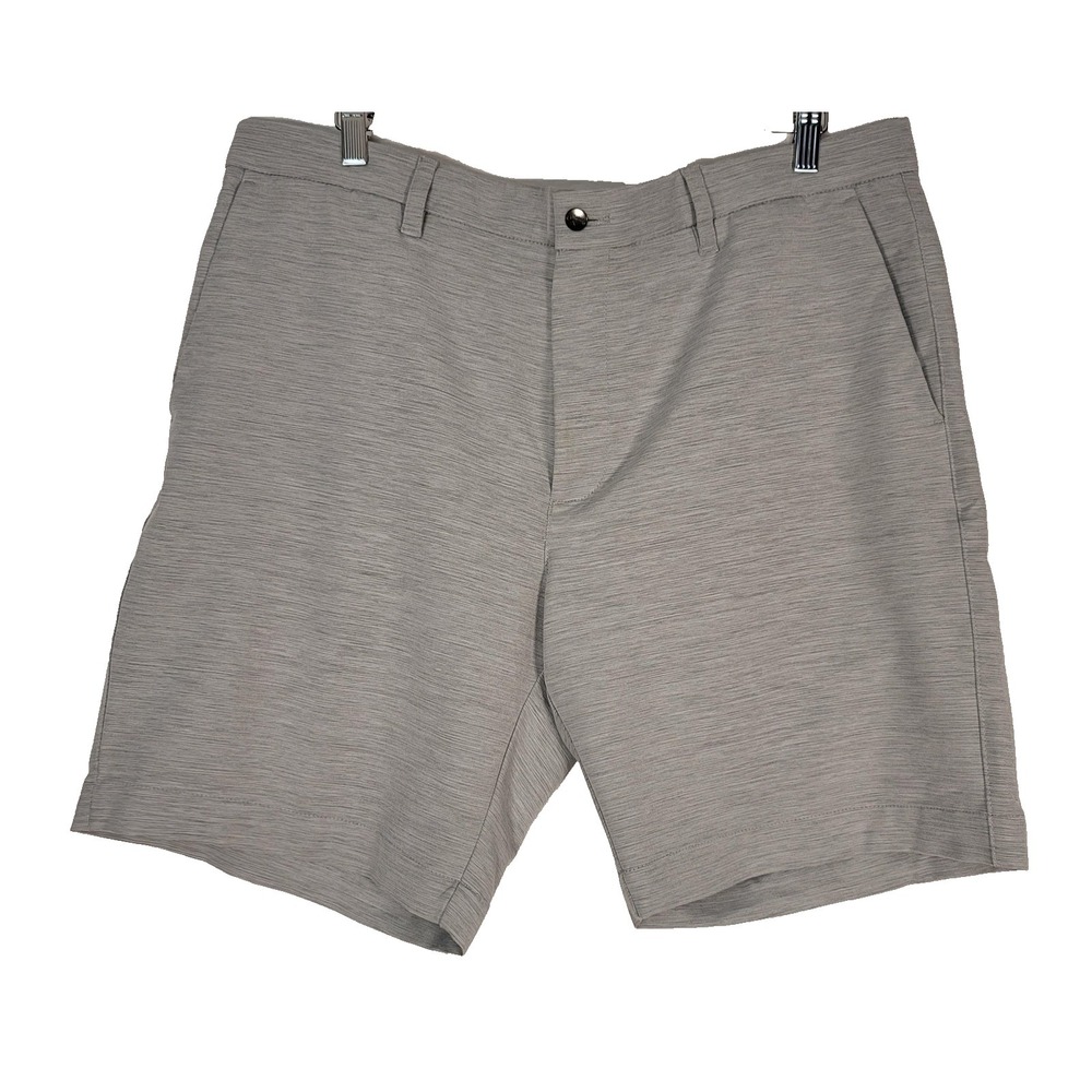 Callaway Shorts Mens 38 Gray Heather Golf Performance Gripper Waist Flat Front